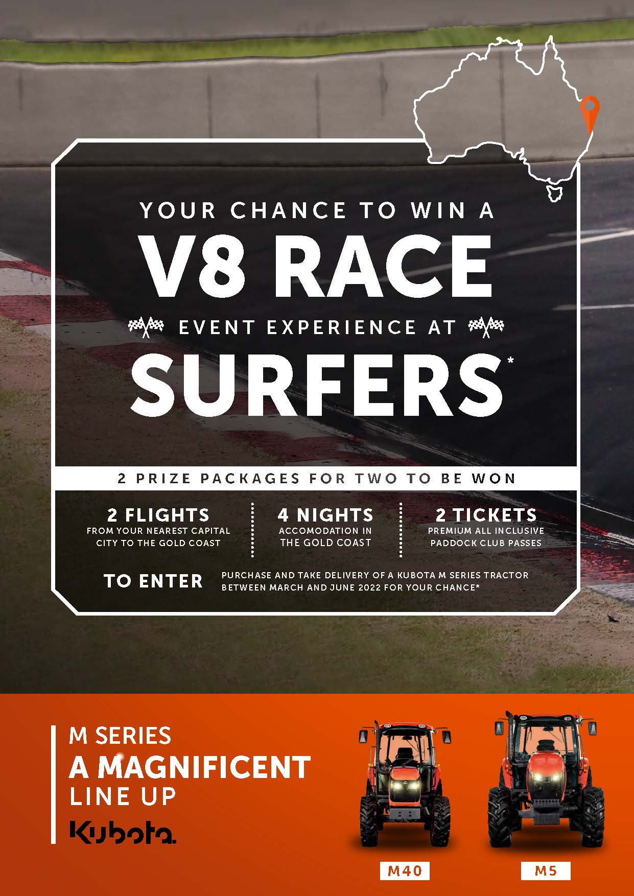 Win a V8 Race Event Experience